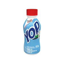 Yoplait Yop 1% Drinkable Yogurt, Vanilla, Yogurt Drink, 200 mL
