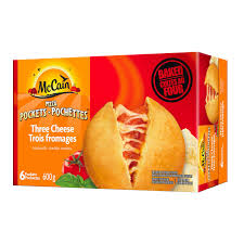 Mccain Frozen Three Cheese Pizza Pockets 600 g
