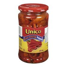 Unico Sliced Flame Roasted Peppers 370mL