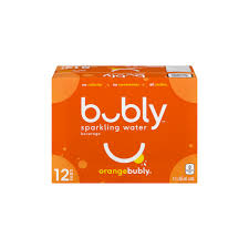 Bubly Sparkling Water Orange 12Pk 355 Ml