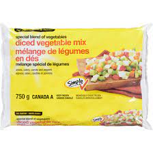 NN DICED VEGETABLE MIX 750G