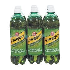 Schweppes Ginger Flavoured Soft Drink, 6 × 710 mL