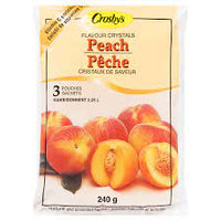 Crosby Peach Flavour Crystals 3 Pk, 240 g