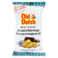 Old Dutch Sea Salt Malt Vinegar Kettle Cooked 170g