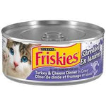 Friskies Shredded Wet Cat Food, Turkey & Cheese Dinner in Gravy 156g