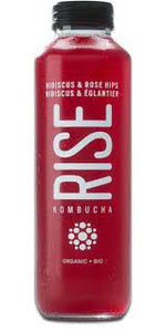 Rise Hibiscus & Rosehips Kombucha 414 Ml