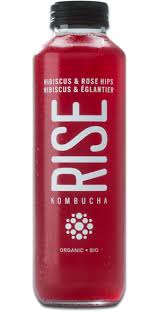 Rise Hibiscus & Rosehips Kombucha 414 Ml