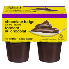 No Name  Pudding Choc Fudge 4pk x 99g