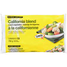 NN CALIFORNIA MIX VEGETABLES 750 G