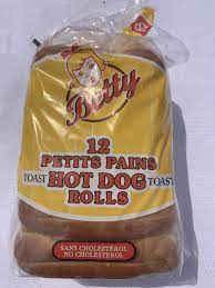 Betty Top Slice Hot Dog Bun 12pk