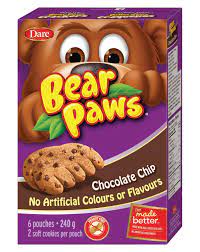 Dare Bear Paws Chocolate Chip 240g