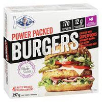 High Liner Power Packed Lightly Breaded Pollock Burgers 4pk. - 397g