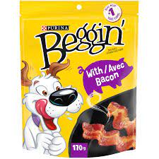Beggin' Bacon Flavoured Dog Treats, Strips, 170 g