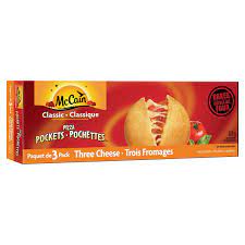 McCain Classic Pizza Pockets 3 Cheese 3 x 100g
