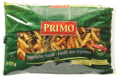 Primo Vegetable Fusilli Pasta 375 G