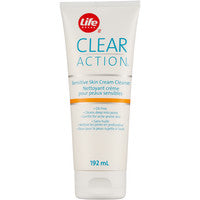 Life Brand Clear Action Cream Cleanser Sensitive	192mL